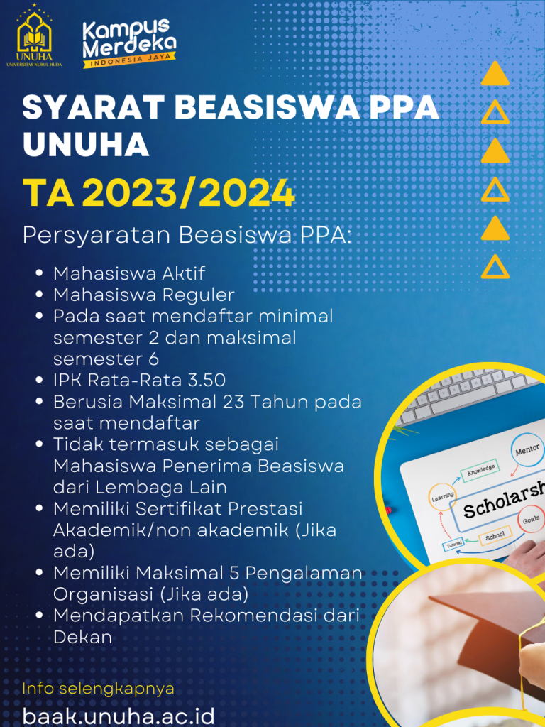 Beasiswa PPA UNUHA 2023 – BAAK UNUHA